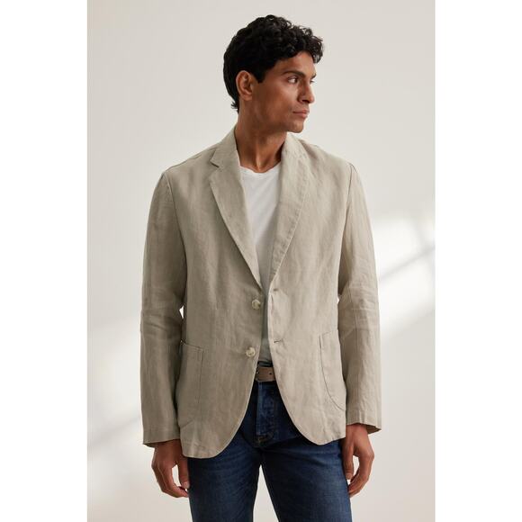 Velvet by Graham & Spencer Warren Blazer in Flax S - Picture 1 of 4